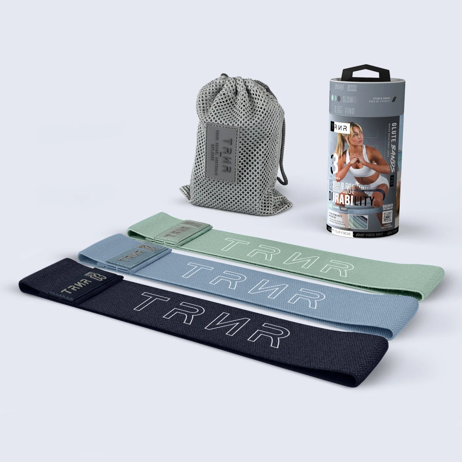 Glute Band PRO 3-Level Pack  WOVEN RESISTANCE LOOPS FOR ENHANCED COMFORT AND DURABILITY